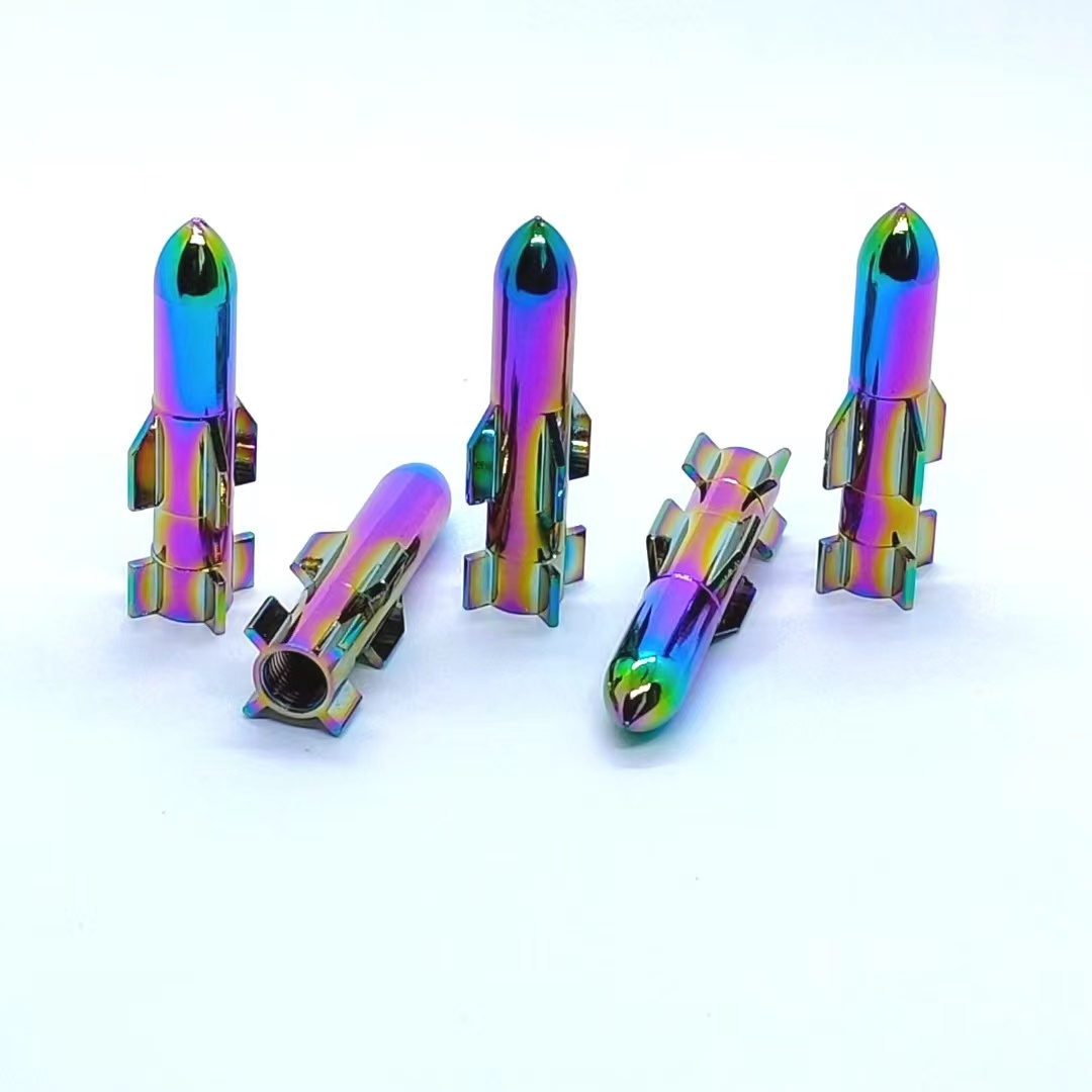 2023 Hotsale! Universal Colorful Car Aluminum Chrome Tire Valve Covers Tapa Valvulas Motorcycle Dust  Wheel Stem Cap