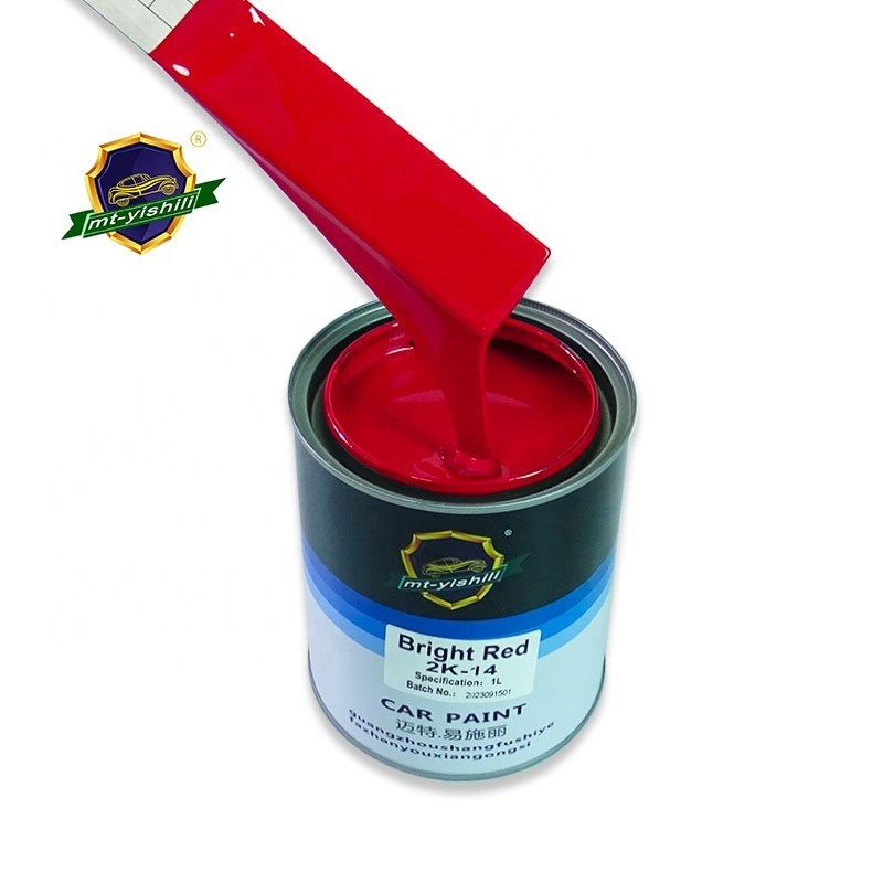 Mt-Yishili  High Saturation Multi Function 2k Acrylic  Bright Red Car Body Surface Repair Spraying  Car Paint