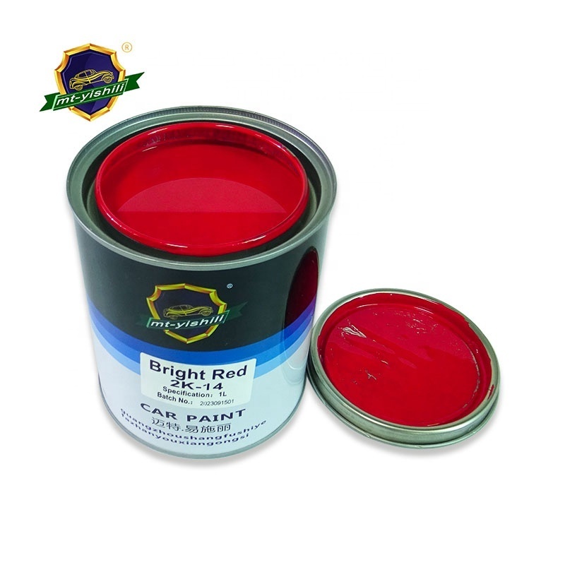 Mt-Yishili  High Saturation Multi Function 2k Acrylic  Bright Red Car Body Surface Repair Spraying  Car Paint