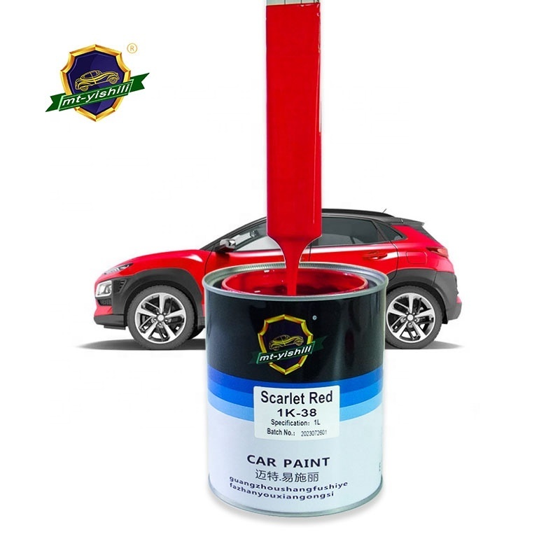 Price discount, high cost performance, 1k bright red car paint