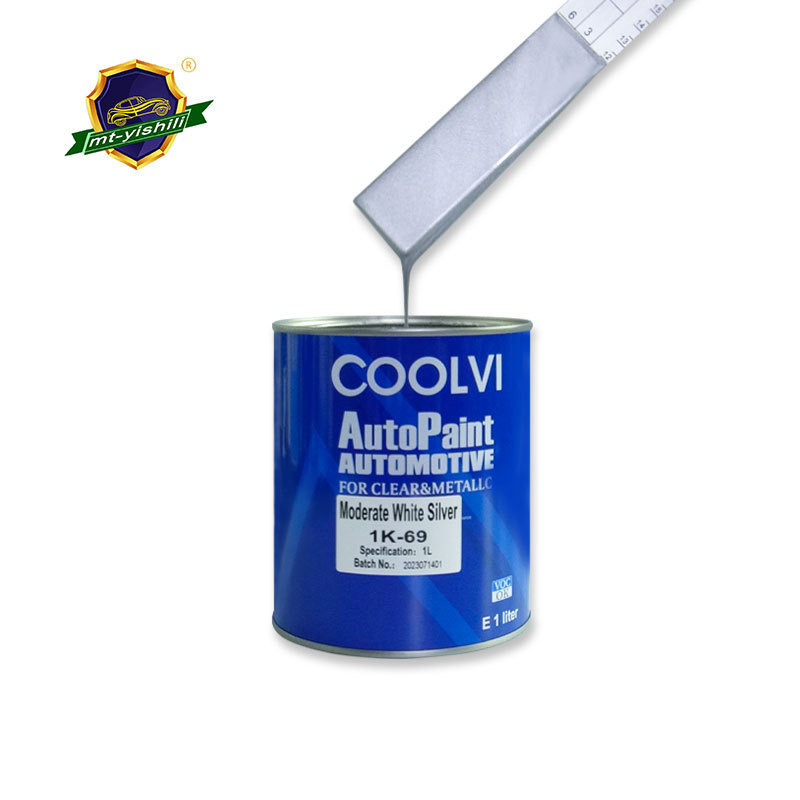 COOLVI  Moderate White Silver Repair paint  Finest Silver Car Paint Spray Paint Auto body Repair Solid Toners