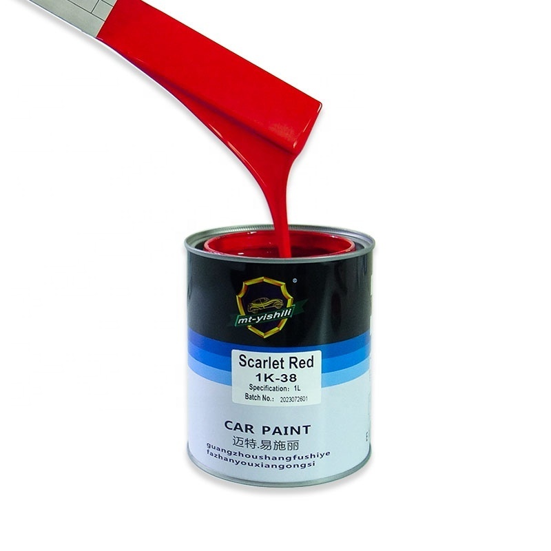 Price discount, high cost performance, 1k bright red car paint