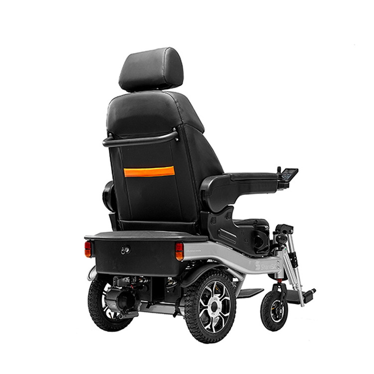 Premium disabled car wheelchair black portable beach wheelchair customizable wheelchair for disabled child