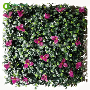 Doleader Artificial Leaf Wall UV Protected Faux Grass Wall Backdrop for Outdoor Decor Garden Artificial Boxwood Hedge Panel