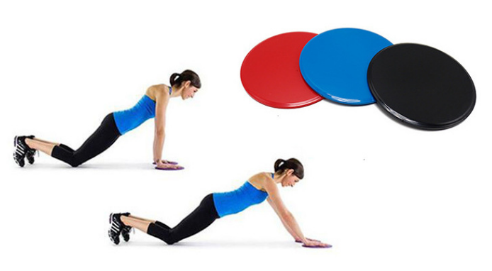 Home Abdominal & Total Body Workout Core Fitness 2 x Dual Sided Gliding Discs Core Sliders Ultimate Core Ab Fitness Trainer