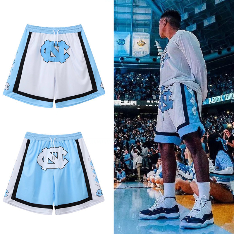 DUOLLB classic printed blank moo shiny breathable above the knee custom men's embroidery basketball shorts with pockets for Men