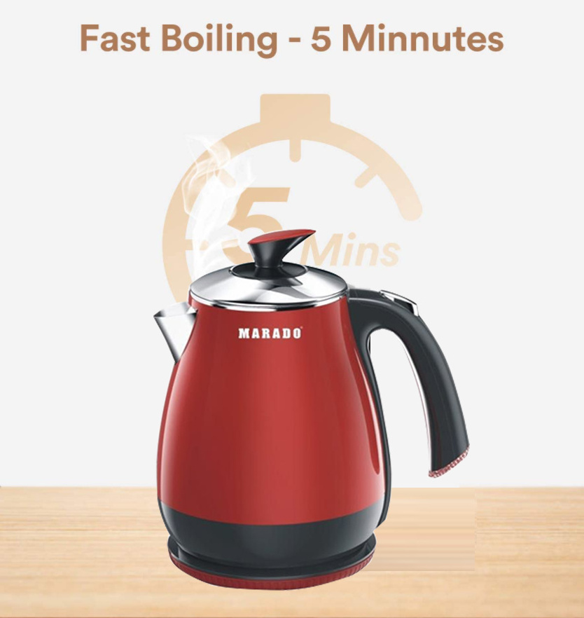 New Electric Kettle 2L Water Kettle Tea Coffee Boiler 2000W Intelligent Milk Kettle Heating Plate with 304 Stainless Steel