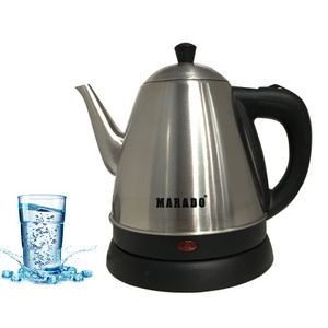 MARADO mini cordless water heater electric hot water kettle 1.2L long spout electric water heater for tea