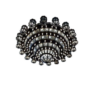 Nordic creative crystal lamp Exotic style Southeast Asia hotel restaurant lobby glass chandelier