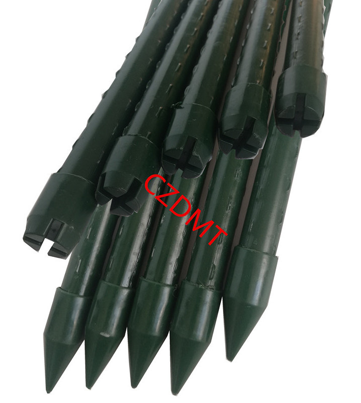 ECO-FRIENDLY FACTORY  hot selling metal garden spikes pvc coated metal garden stake