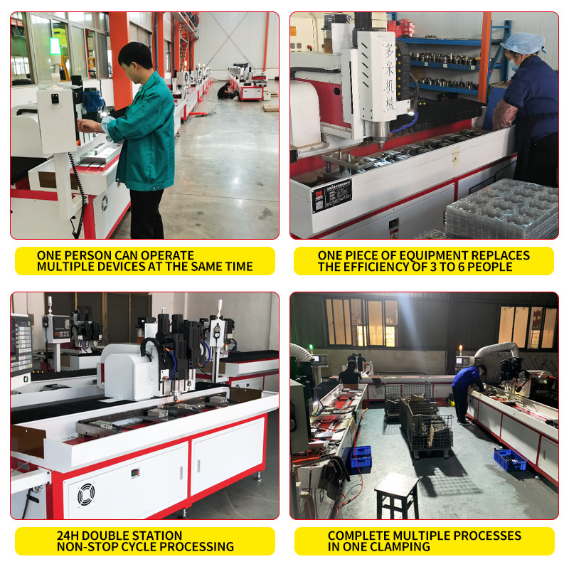 Aluminum steel metal precision processing small CNC drilling and tapping machine