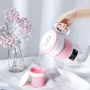 Hot Sales Foldable Kettle Silicone Collapsible 600ml Portable Kettle Electric Kettle pot