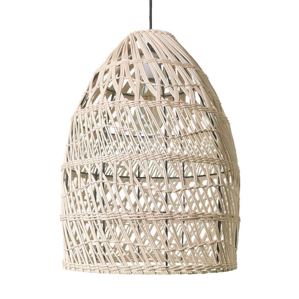 Creative New Trend Bars And Restaurants Handmade Rattan Hanging Woven Paper Rope Boho Pendant Light