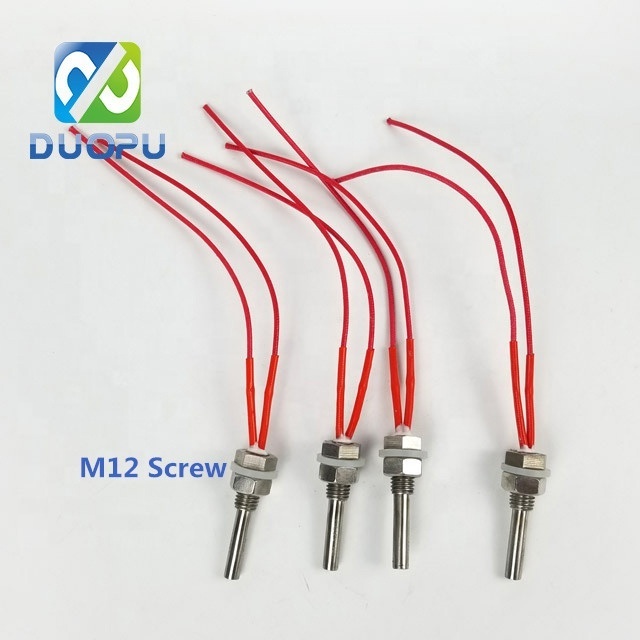 Duopu Factory Direct Supply M12 Screw Plug Immersion Single End Heat Cartridge