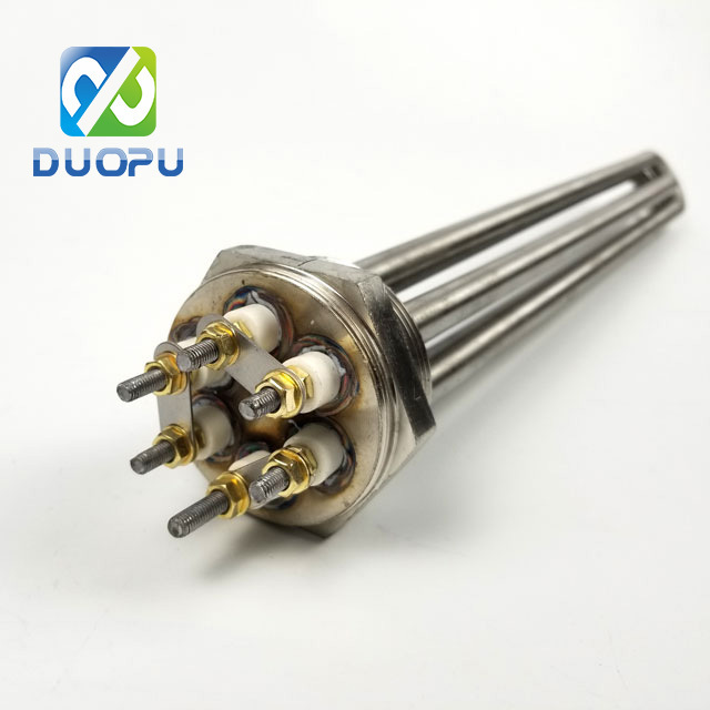 Duopu Customized 5 kw dc Electric Copper Nickel Immersion Water Heater with Screw Plug for Big Tank