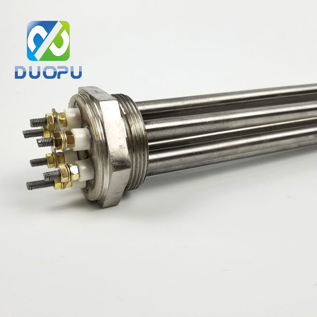 Duopu Customized 5 kw dc Electric Copper Nickel Immersion Water Heater with Screw Plug for Big Tank