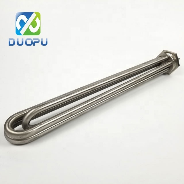 Duopu Customized 5 kw dc Electric Copper Nickel Immersion Water Heater with Screw Plug for Big Tank