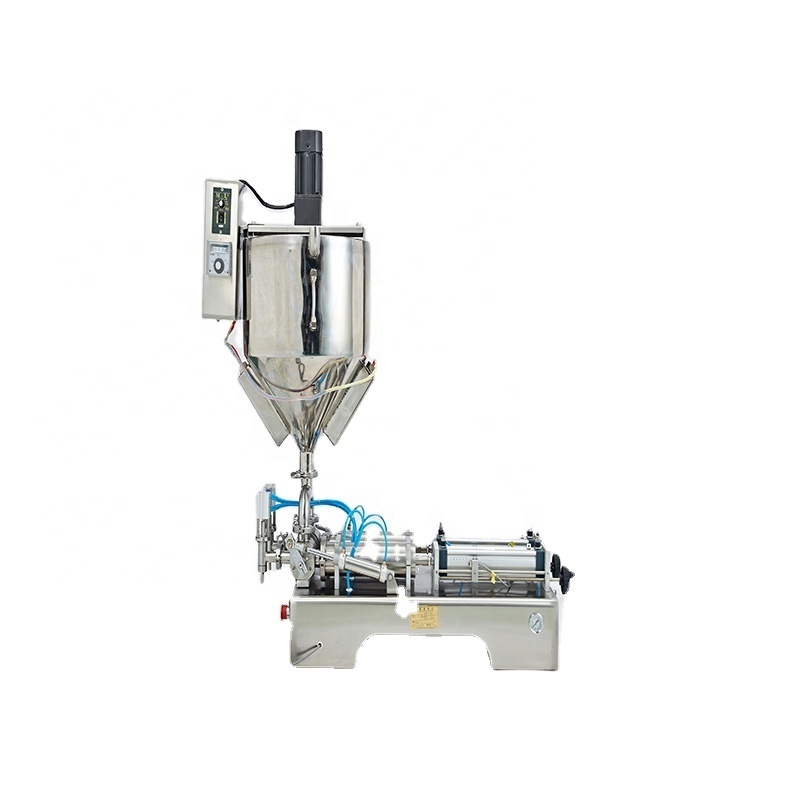 DUOQI G1WTD-HM thick paste and liquid durable  with  mixer and heater hopper  adjust filling machine and special customized