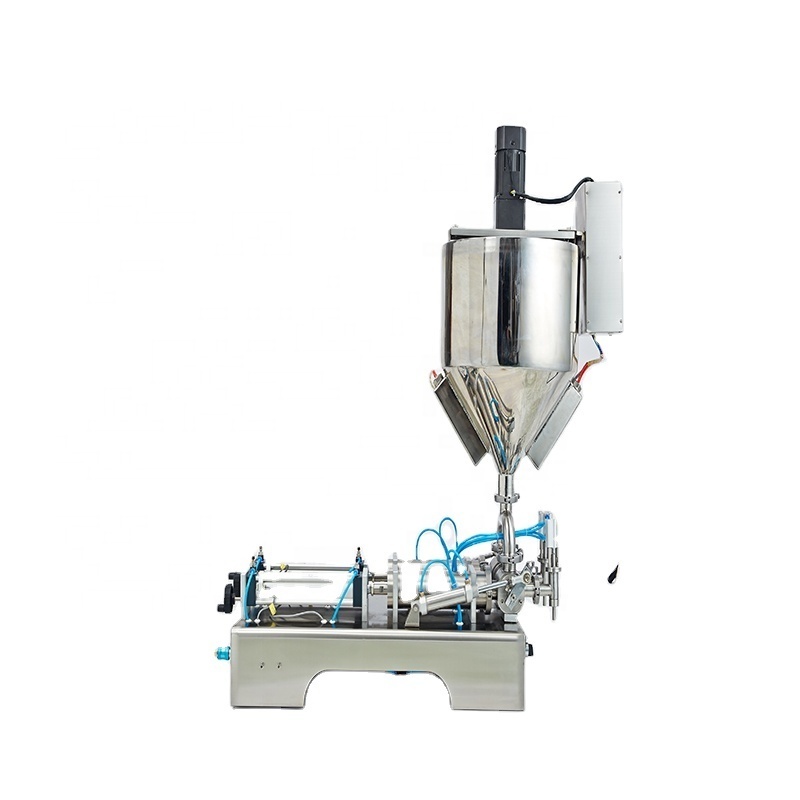 DUOQI G1WTD-HM thick paste and liquid durable  with  mixer and heater hopper  adjust filling machine and special customized