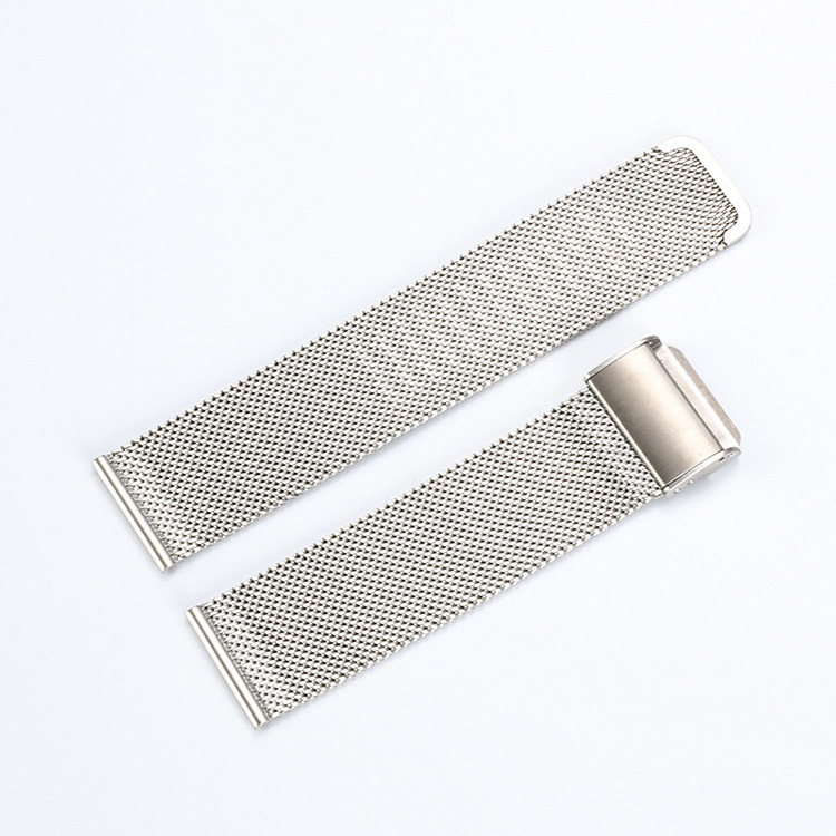 Wholesale watch strap stainless steel mesh strap solid buckle Milanese bands chain 16 18 20 22mm universal watches band