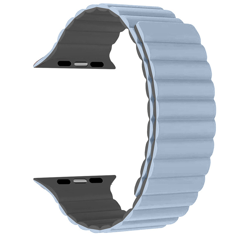 High quality watch band silicone magnetic smartwatch strap 38mm 40mm 41mm 42mm 44mm 45mm 49mm