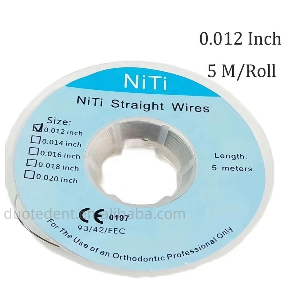 Dental Super Elastic 0.014 0.016 Orthodontic Niti Archwires 5 Meter Spool Straight Long Round 5M Niti Wires