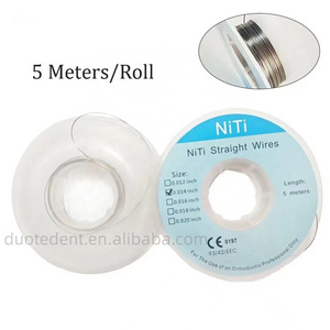 Dental Super Elastic 0.014 0.016 Orthodontic Niti Archwires 5 Meter Spool Straight Long Round 5M Niti Wires