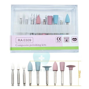 9pcs/set Dental Light Curing Composite Polishing Kit for Low Speed Handpiece RA0309