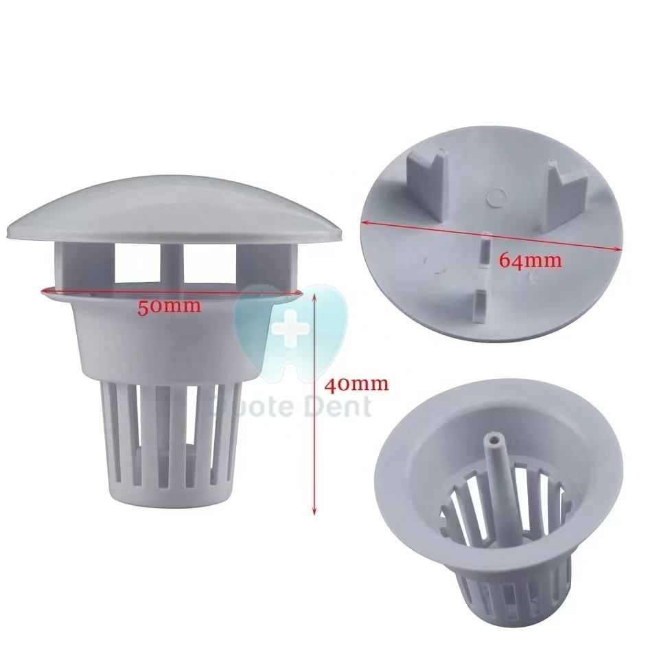 Dental chair spare parts Spittoon Filter Cover Long Short Liftin Plastic Funnel Spittoon Filter