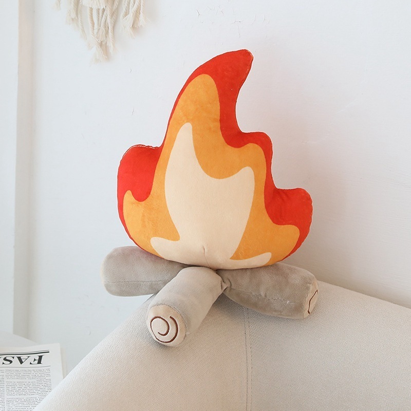 Y1140 Super Soft Stuffed Simulation Bonfire Plush Toy Cartoon Fire Doll Living Room Pillow Decor Gift