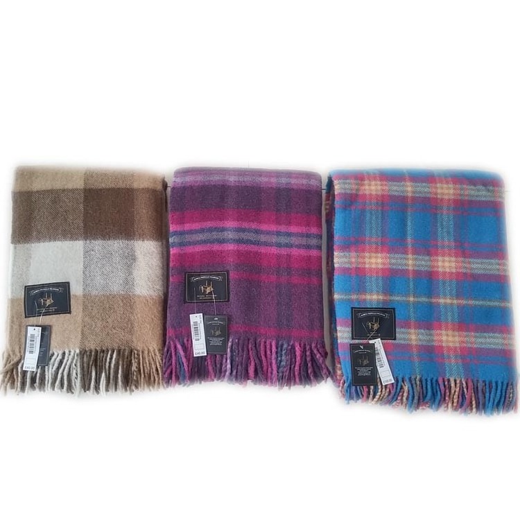 All Season King Size Yak Wool Blanket Plaid throws blanket for sofa