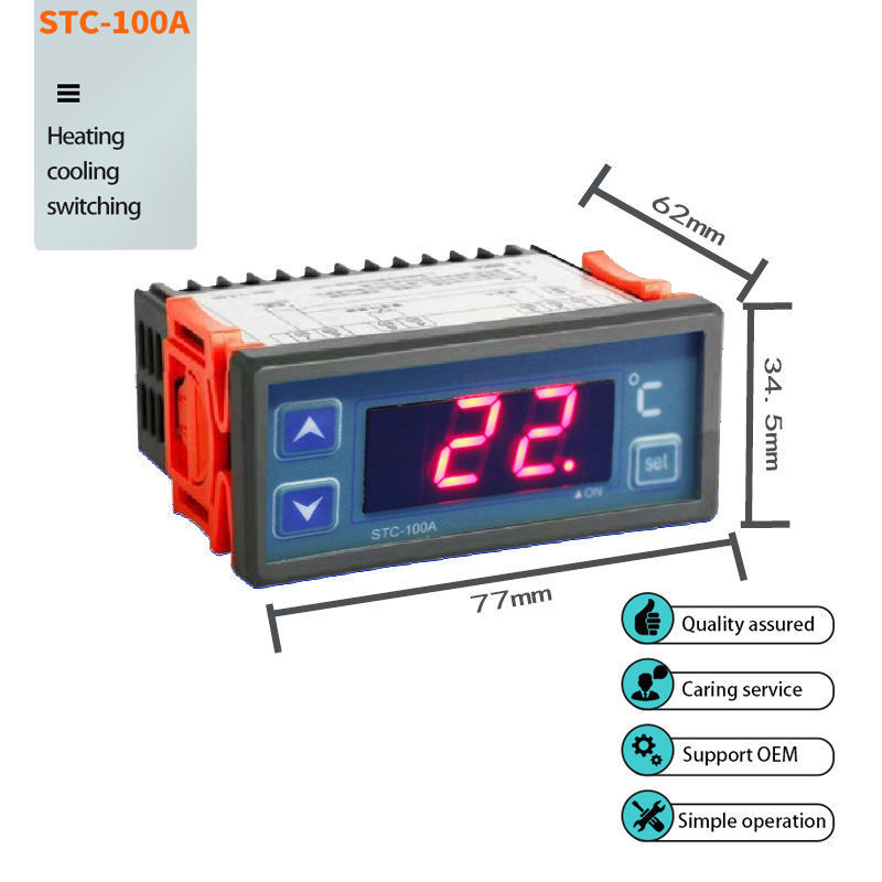 Freezer digital thermostat 110v temperature controller heating thermostat with sensor