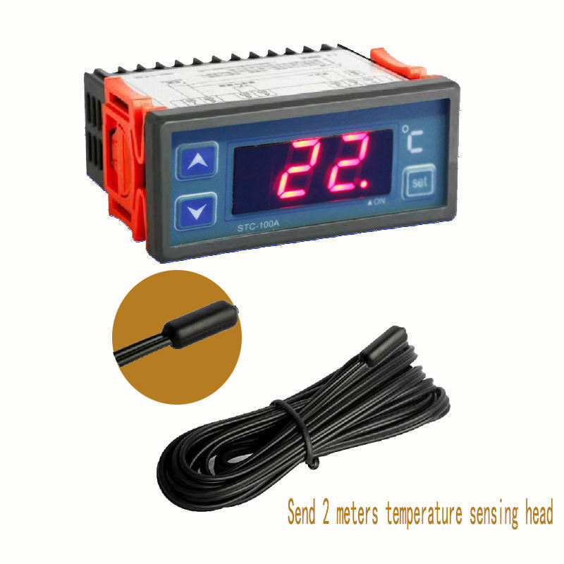 Freezer digital thermostat 110v temperature controller heating thermostat with sensor