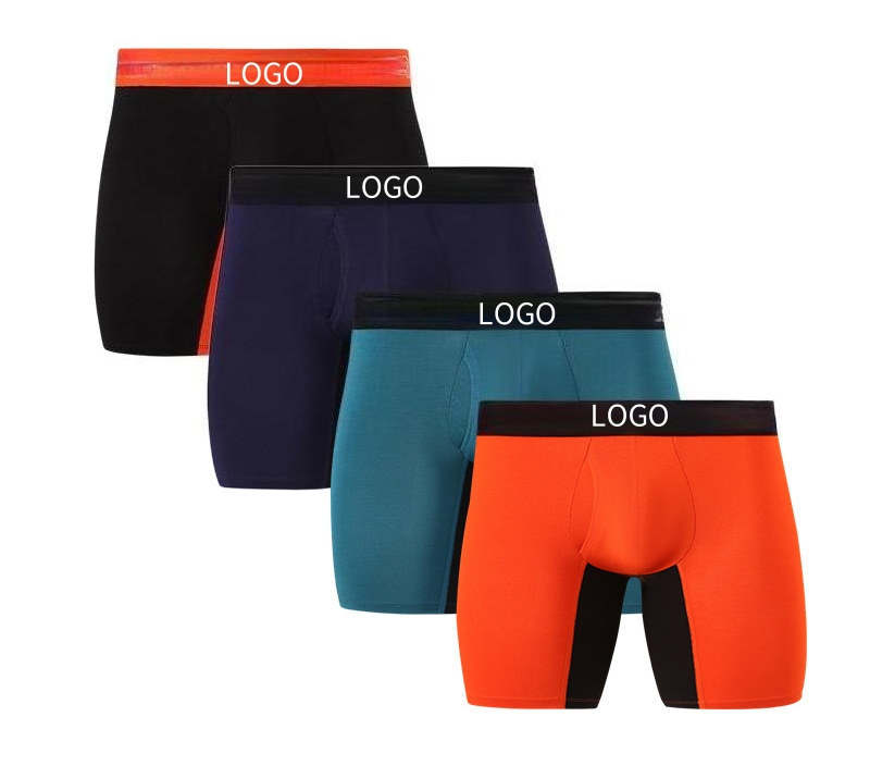 Design high grade comfortable boxers  Front opening men's underwear