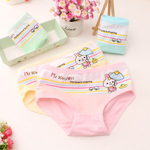 Hot selling Children's Panties Children's Girls panties Solid cotton 1-13 year old children's girls panties