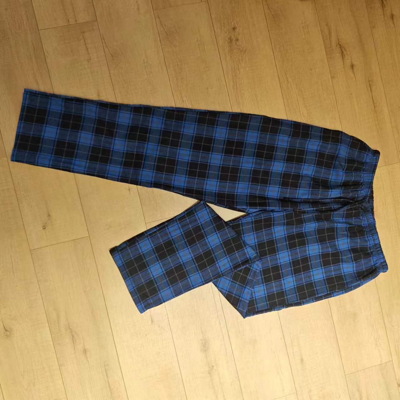 Wholesale 100% cotton flannel Men's Pajama Pants Casual Lounge Trousers Sleep Bottoms Plaid Pajama Pant with Pockets