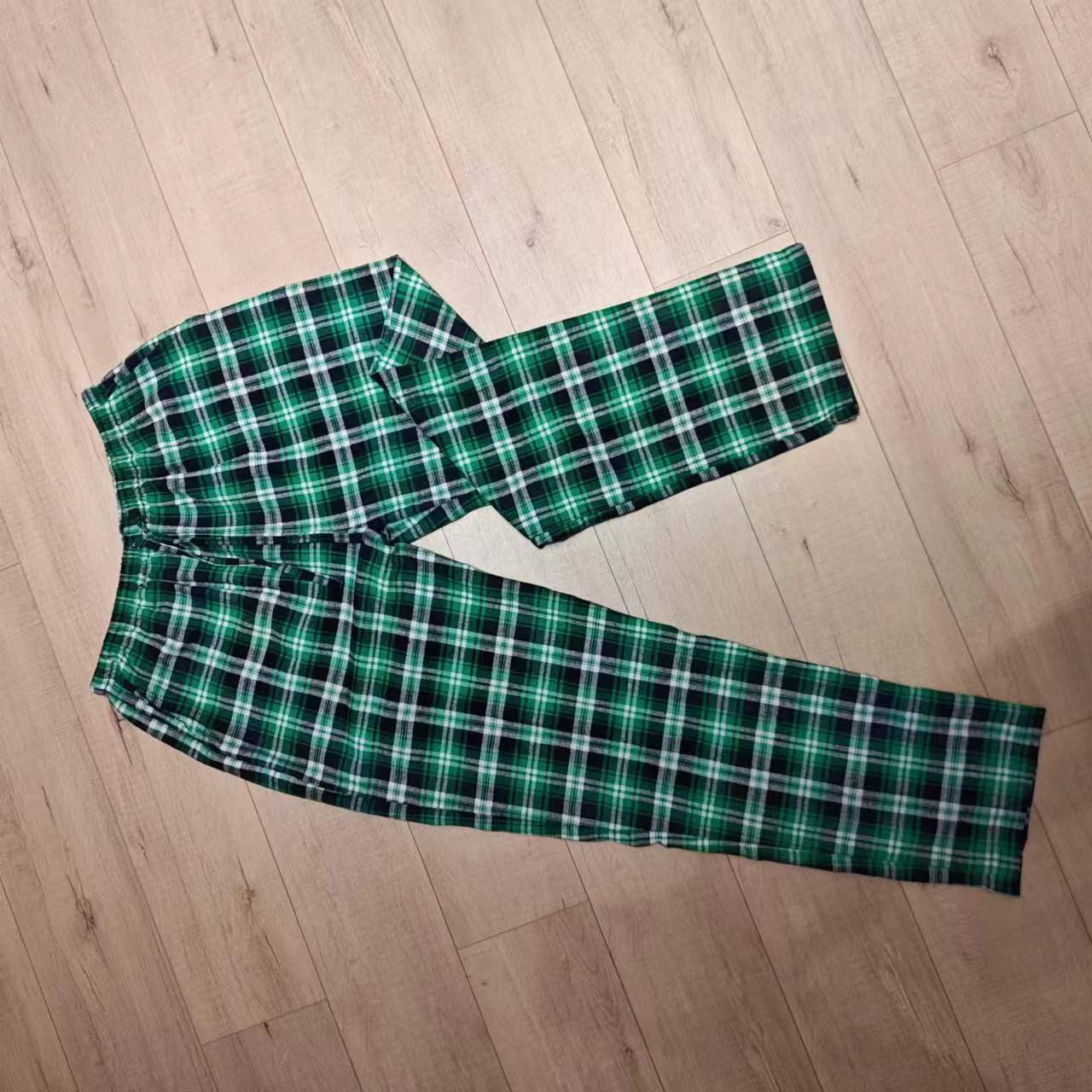 Wholesale 100% cotton flannel Men's Pajama Pants Casual Lounge Trousers Sleep Bottoms Plaid Pajama Pant with Pockets