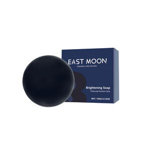 East Moon Deep Cleansing Body Face Skin Brightening Acne Reduce  Moisturizing Smoothing Charcoal Active Bar Soap