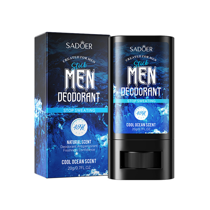 SADOER Antiperspirant Stick Long-lasting Refreshing Fragrance Pocket Perfume Roll-On Deodorant For Men