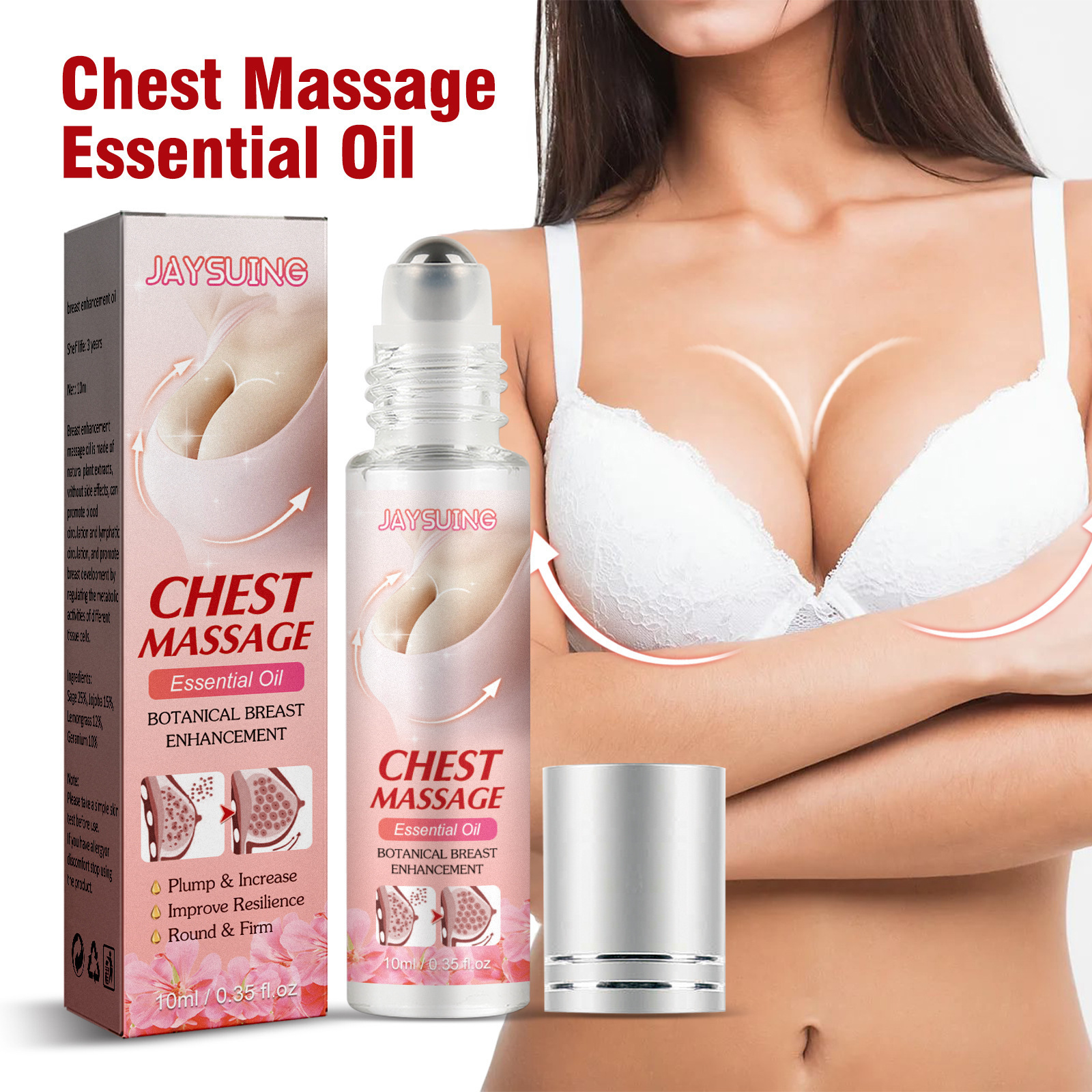 Herbal Boobs Essential Oil Big Firming Breast Enhance Tightening Massage Growth Chest Oil For Increasing Breast