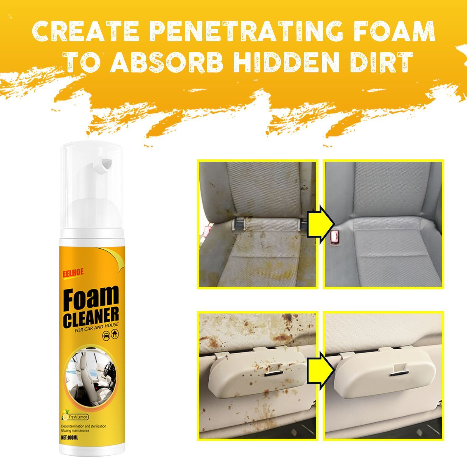 High Quality Multi Purpose Foam Cleaner Spray For Car Care All Purpose Car seat leather cleaner Foam Cleaner Spray