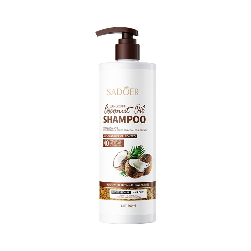 Professional Organic 500ml Repairing Moisturizing Nourishing Smoothing Anti Dryeness Coconut Oil Dandruff Removal Hair Shampoo