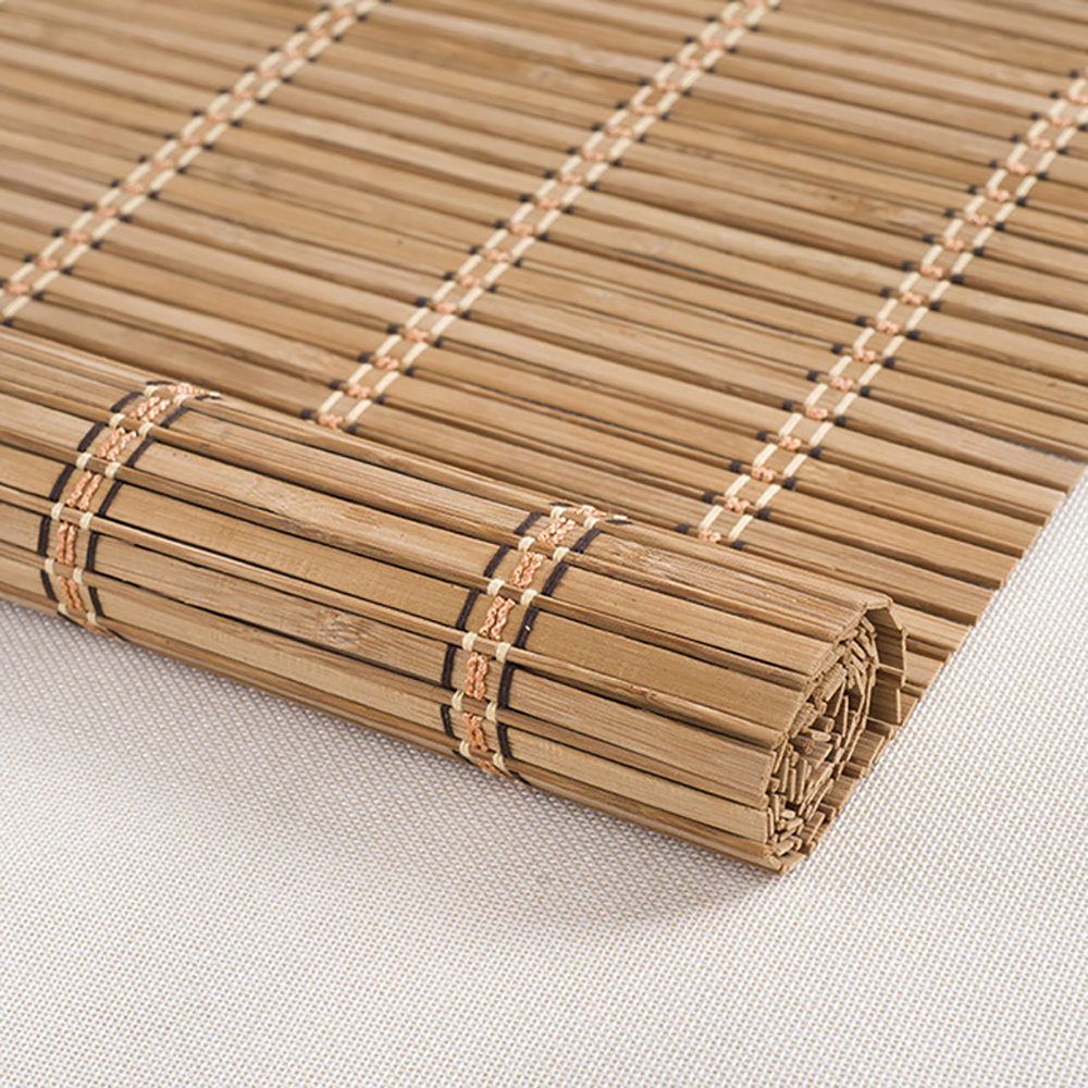 Chinese Bamboo Roller Blinds Blackout Roller Curtains Shades for Windows Daylight Customized Nature Bamboo Window Blinds