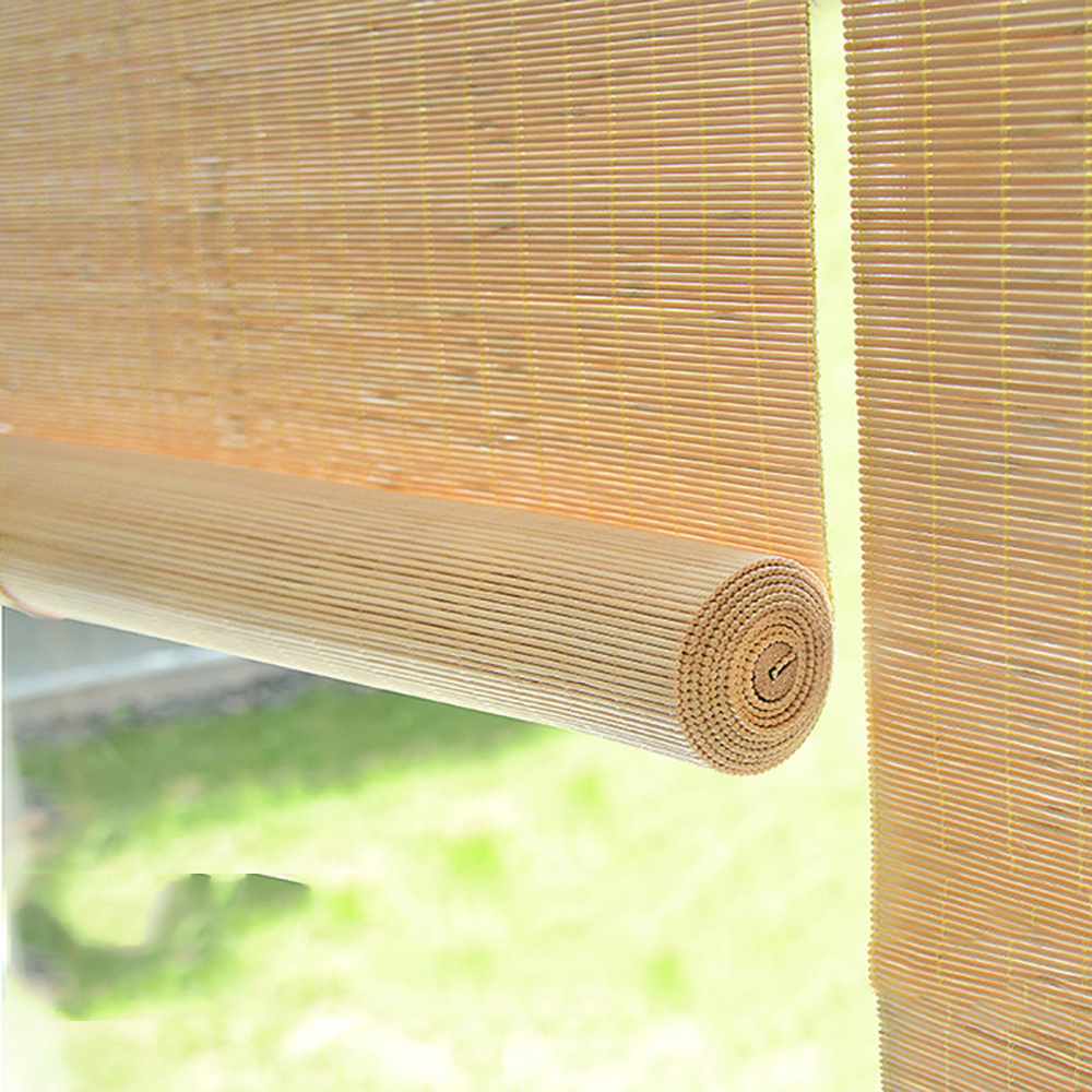 Chinese Bamboo Roller Blinds Blackout Roller Curtains Shades for Windows Daylight Customized Nature Bamboo Window Blinds