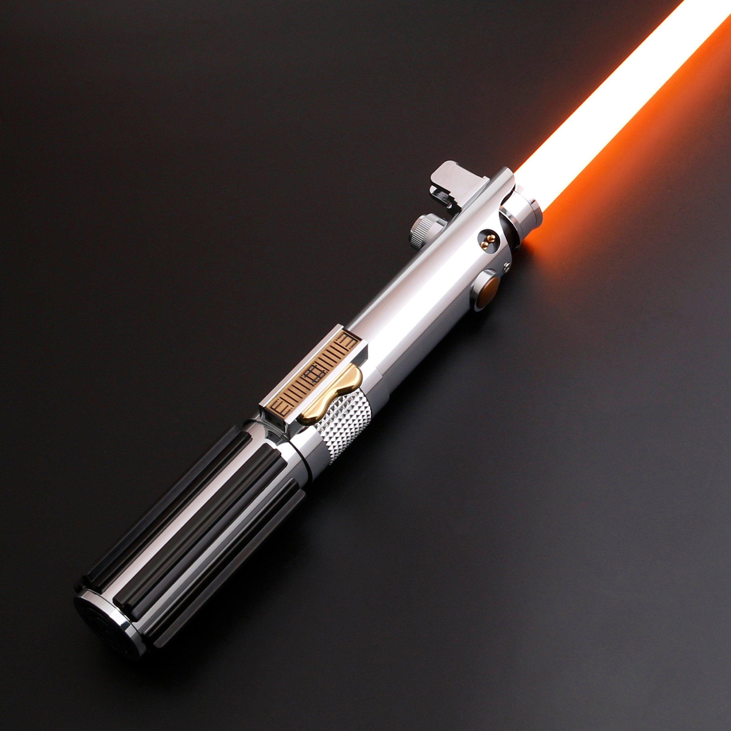 Dupengda ANAKIN Lightsaber Metal Hilt Swing Proffie2.2 Soundboard Infinite Color Changing Saber for Cosplay