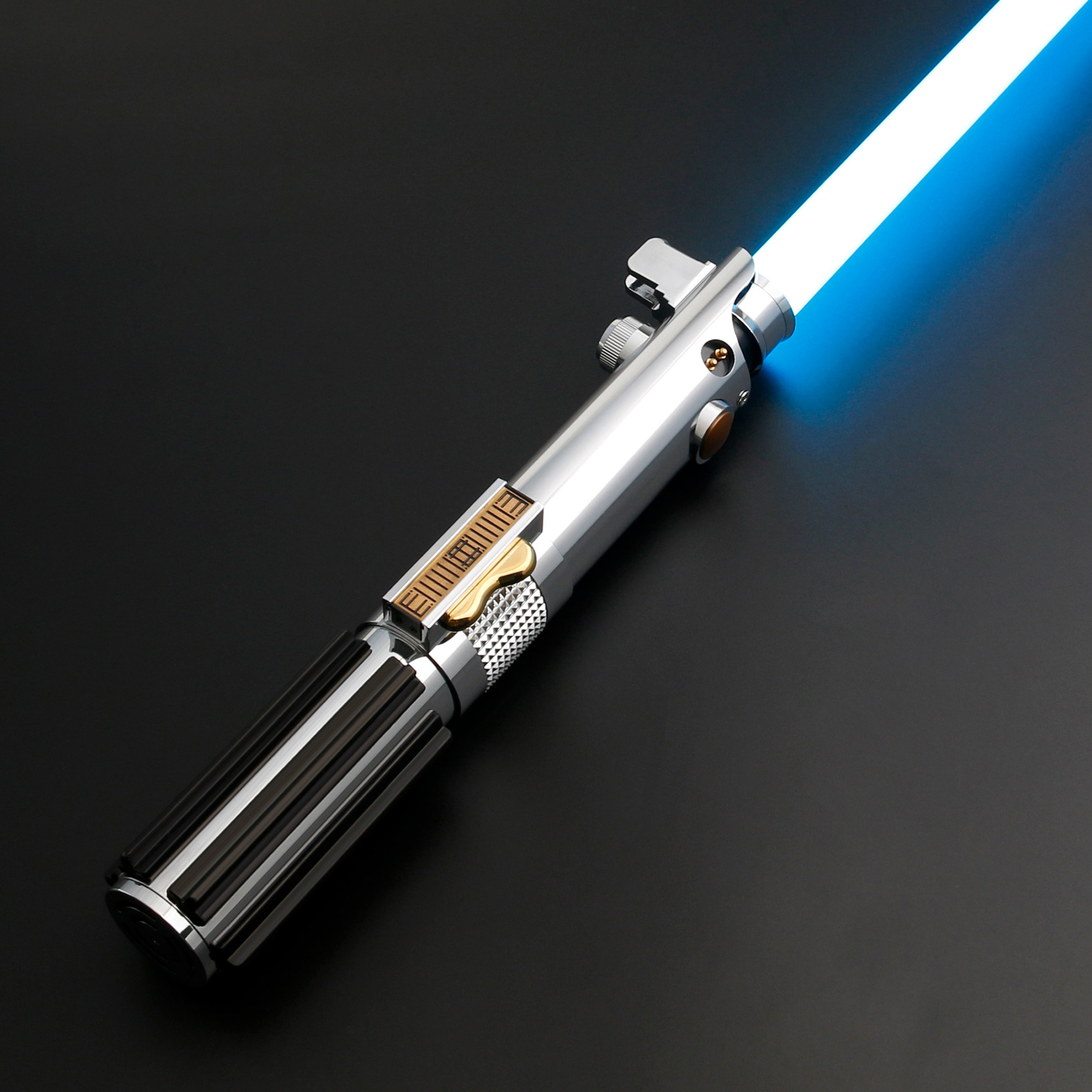 Dupengda ANAKIN Lightsaber Metal Hilt Swing Proffie2.2 Soundboard Infinite Color Changing Saber for Cosplay