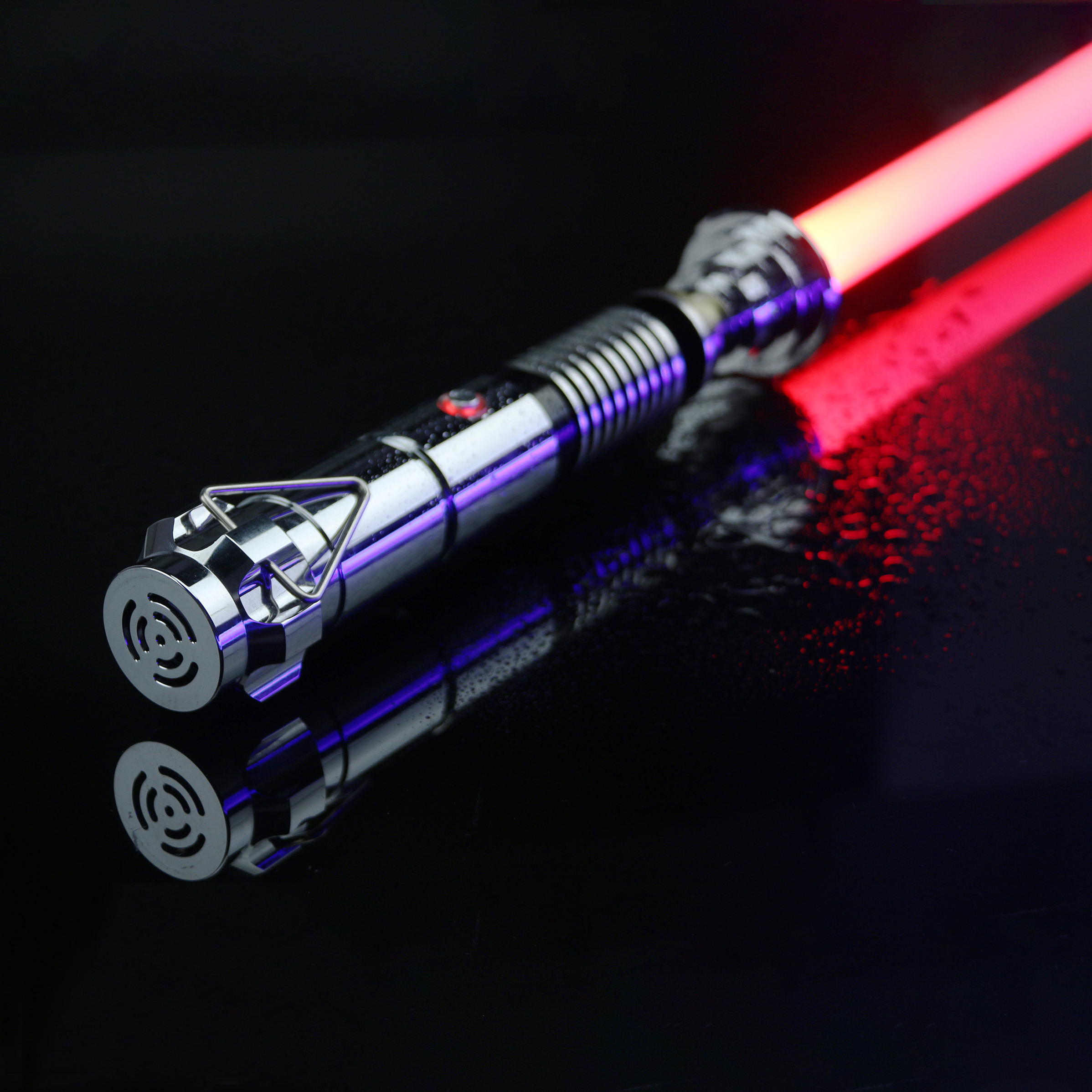 Dupengda Luke'flash on clash Metal Hilt Heavy Dueling V1 lightsaber with Smooth Swing neopixel light saber glow toys for Cosplay