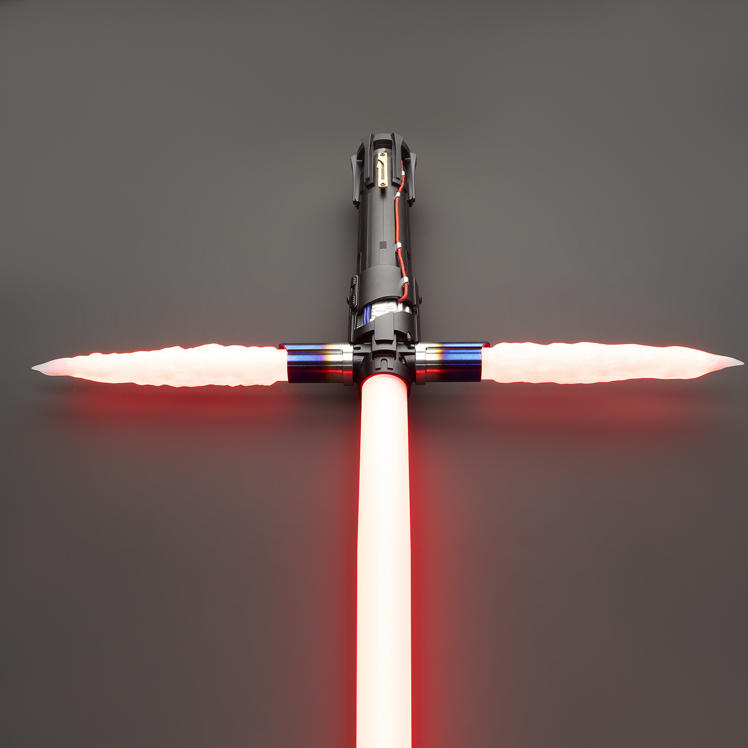 DUPENGDA Kylo ren metal hilt Proffie 2.2 blade xenopixel lightsaber with smooth swing heavy dueling lightsaber