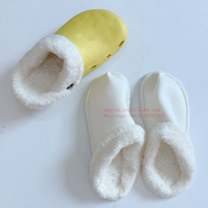 Insoles For clog Shoes Fleece Lining Inserts Shoe Liner For Warm Furry Lining Customize Size Color Insole Accessories Shoes