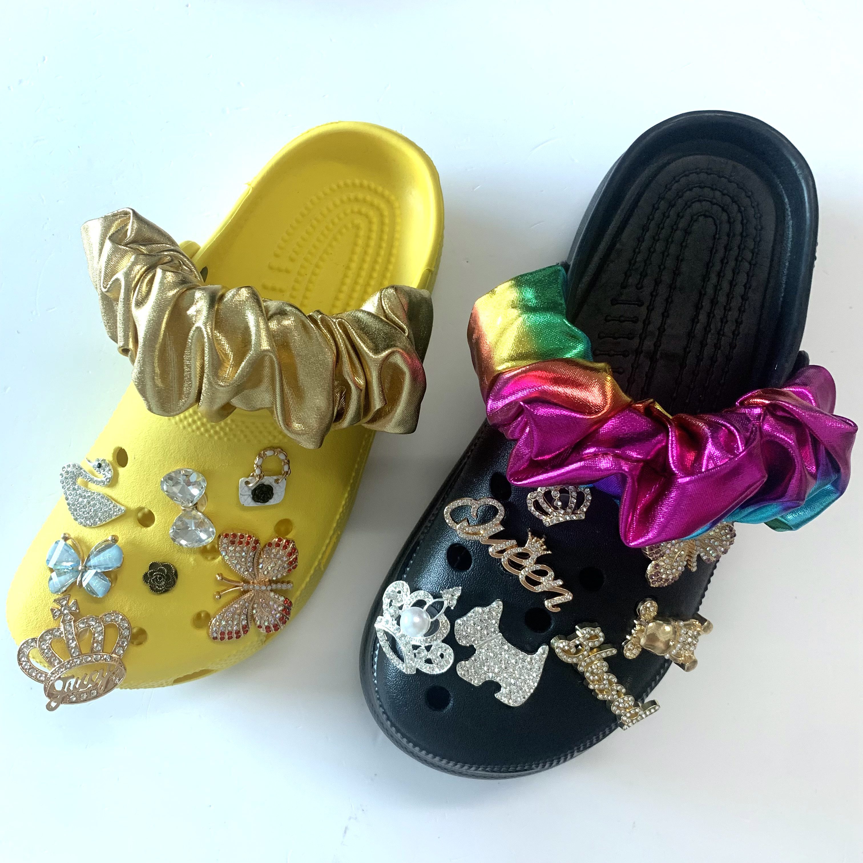 Wholesale Diy Cloth Custom shoe Cover Charms Custom Bling Shoelace Personalisation Customized Designer shoe Charms Crocks